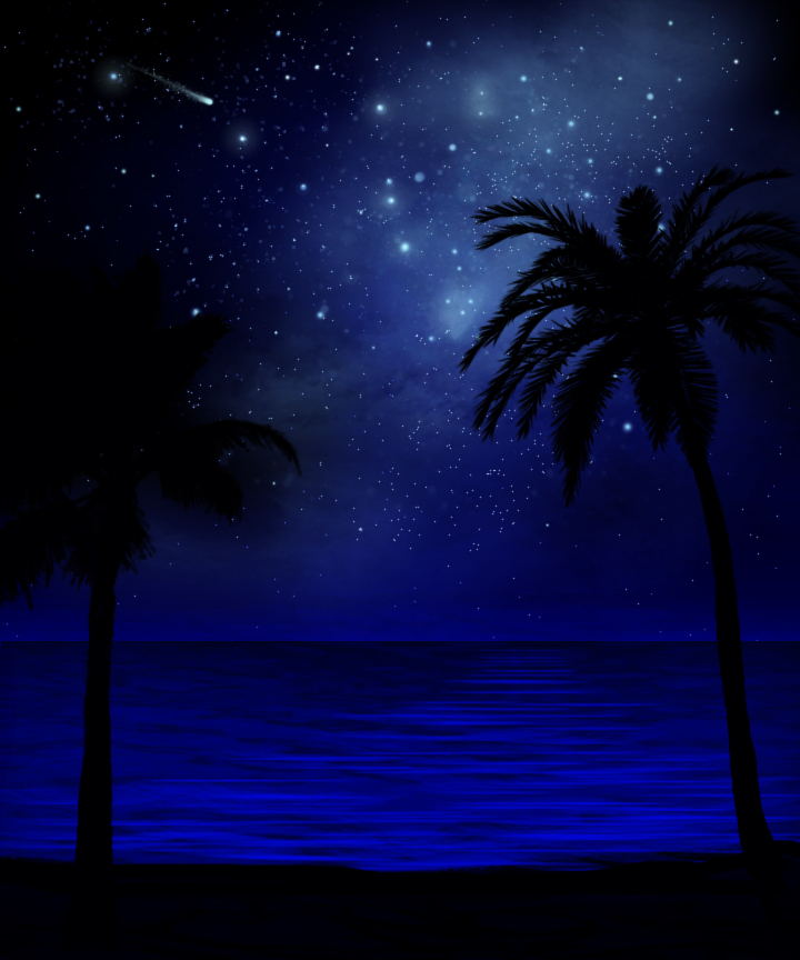 Hawaiian Dreams, glow in the dark Wall Mural by frank Wilson