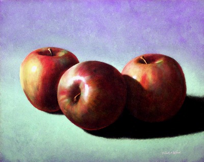 Fugi Apples oil painting by Frank Wilson