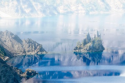 "Phantom Ship Island" photograph by Frank Wilson