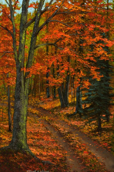 "Maple Forest" oil painting by Frank Wilson